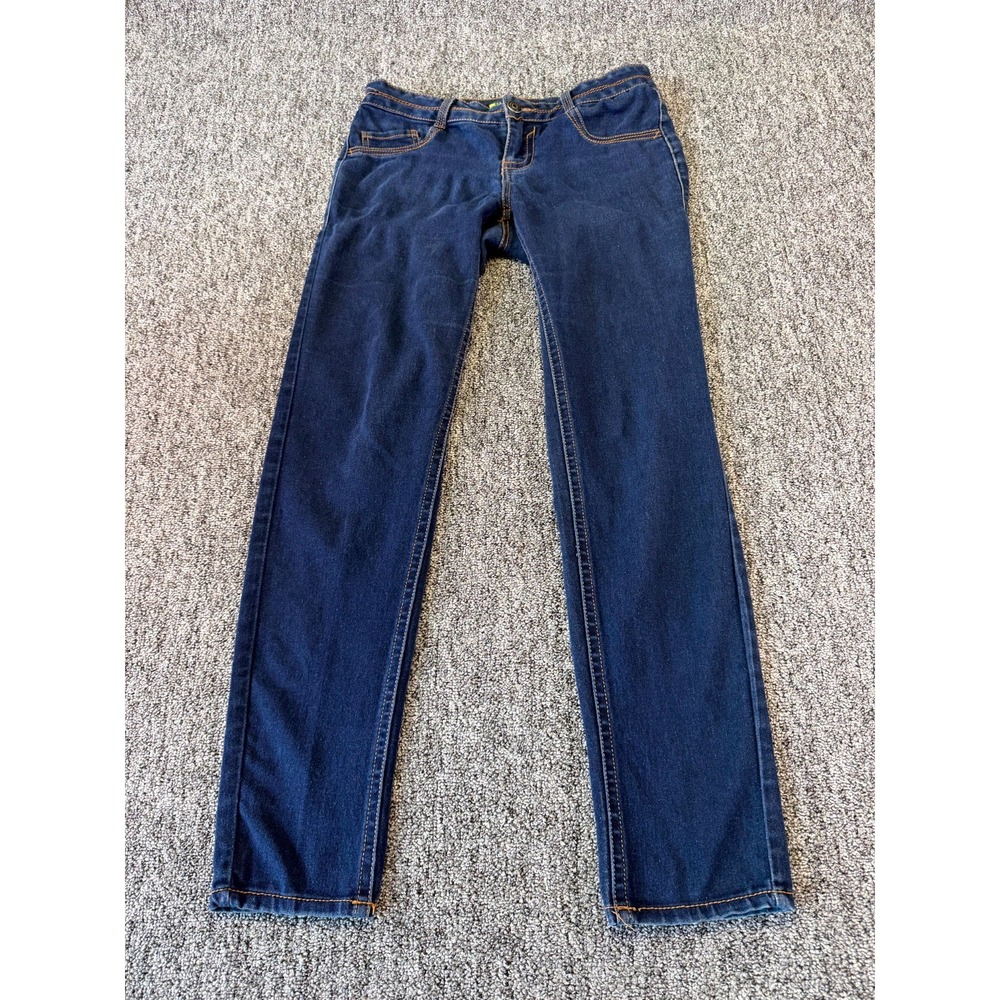 Paris Blues Jeans Womens 11 Denim Cotton Dark Wash Mid Rise Stretch Skinny Leg